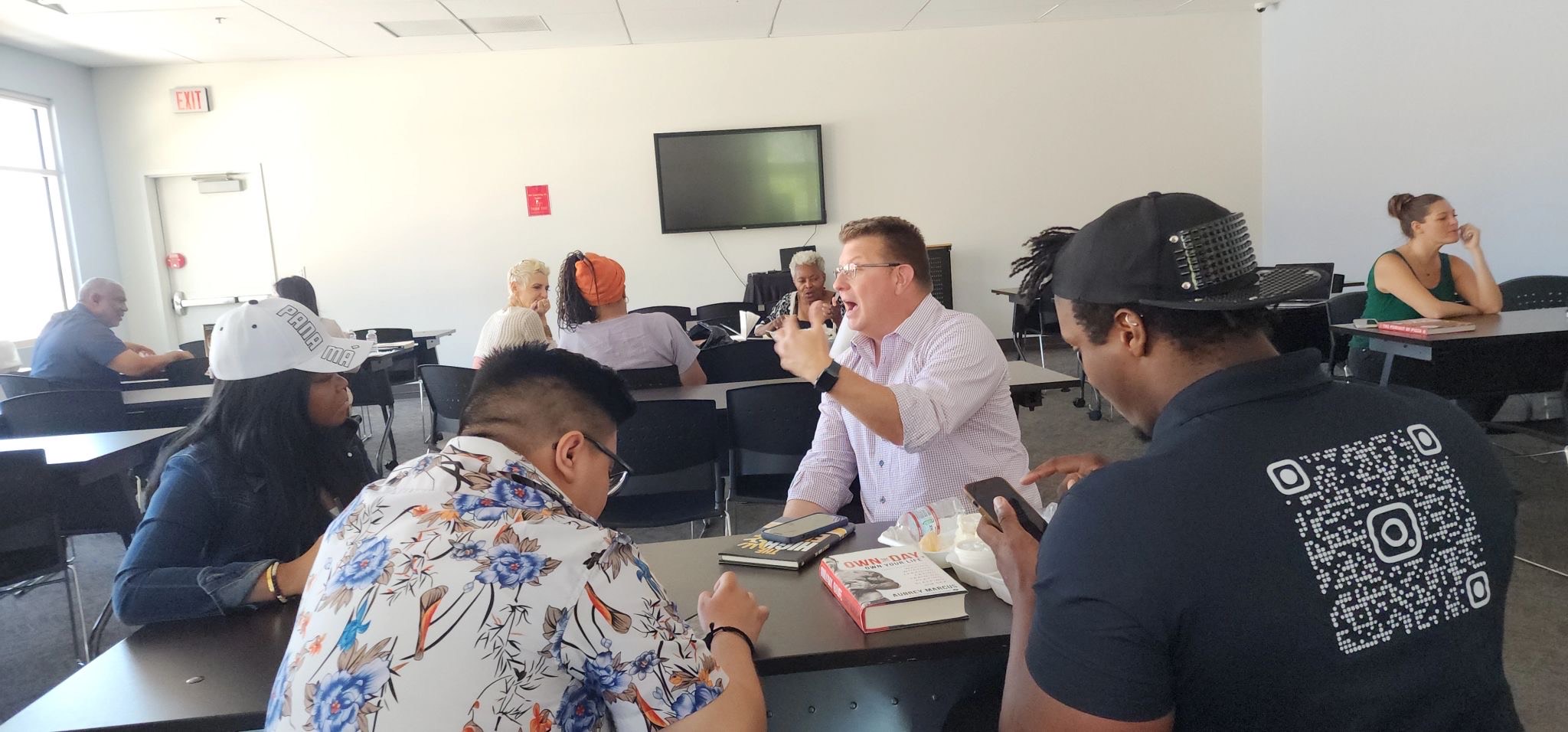 Jason LeDuc CEO of LeDuc leadership, Mychal Fox, and Videographer Suriel Cruz celebrate veterans and entreprenuership at Nevada Partners